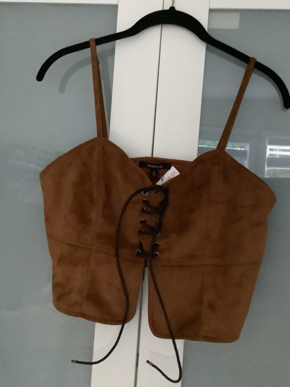 Women's Faux Suede Bustier style.